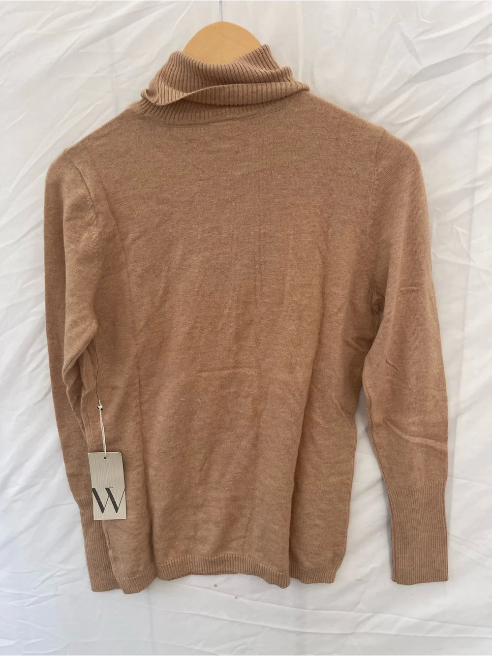 Women’s - Turtleneck Sweater in Camel- Sz-Medium